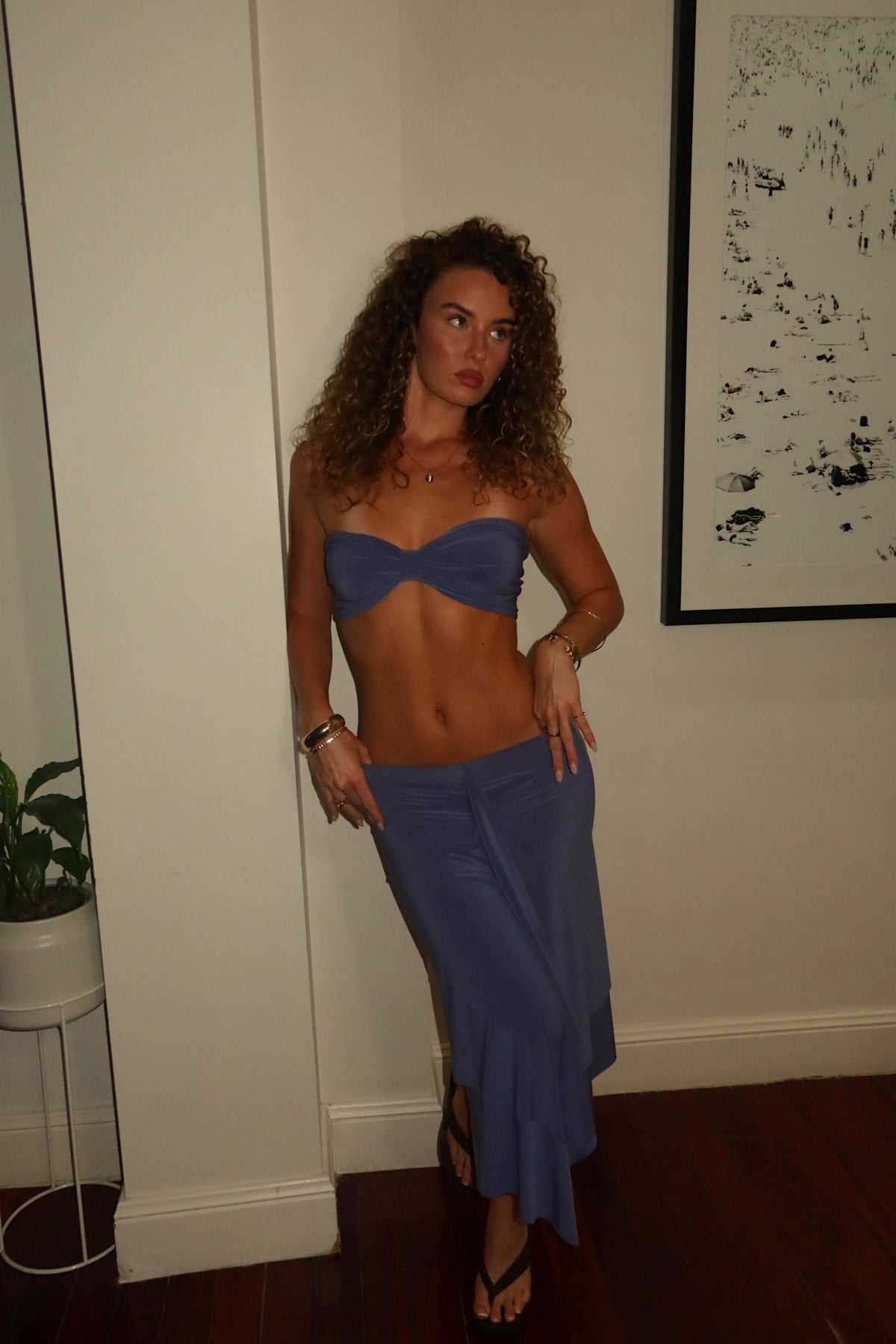 MONET MIDI SKIRT DENIM