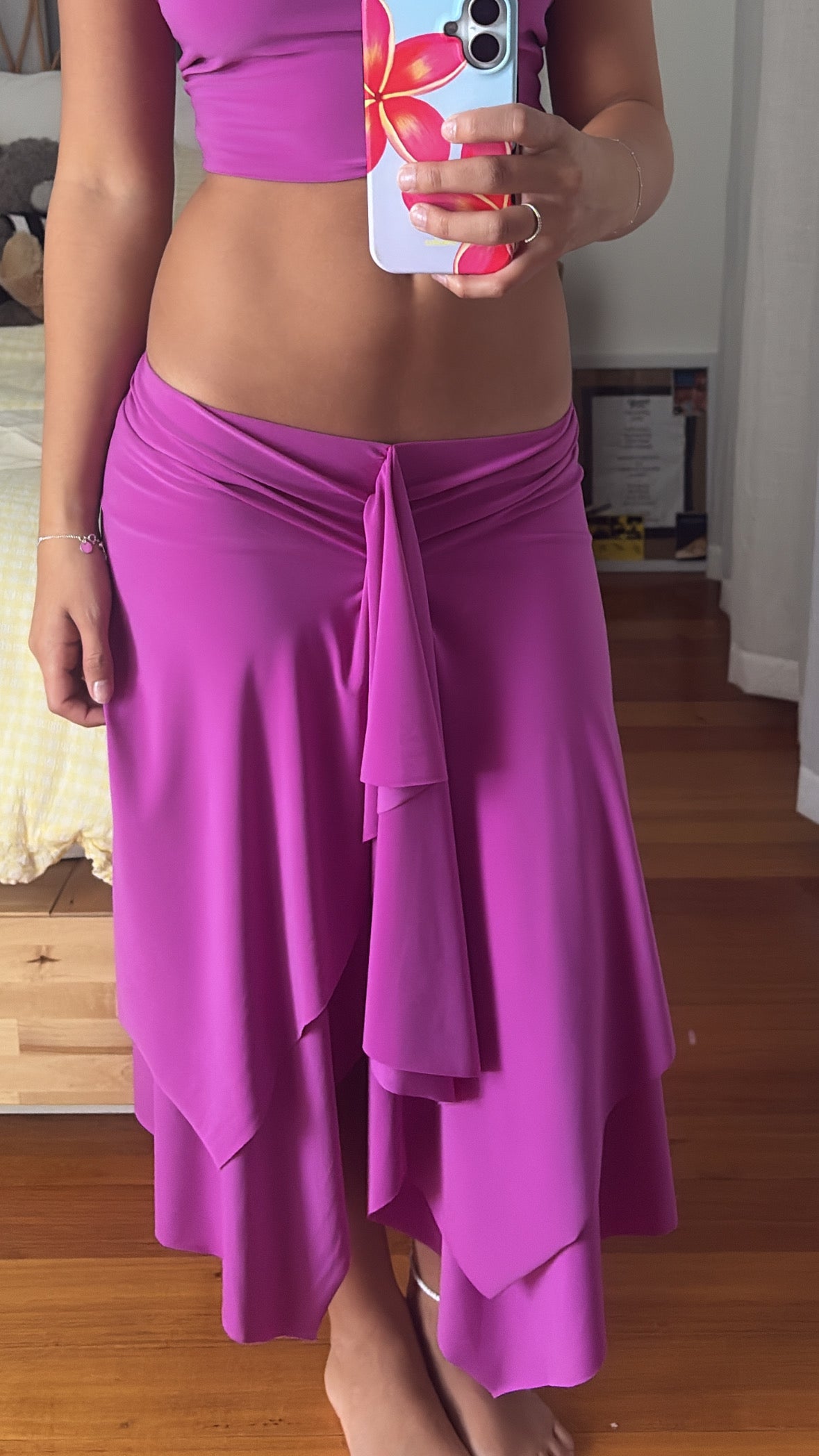 MONET MIDI SKIRT PURPLE