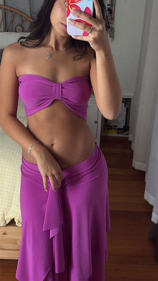 MONET MIDI SKIRT PURPLE