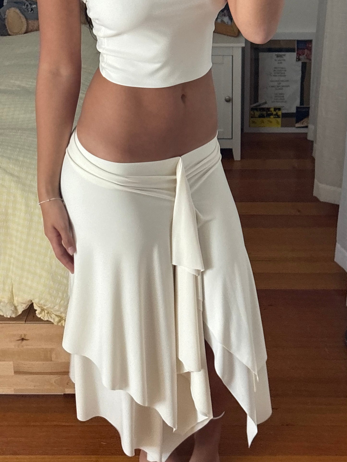 MONET MIDI SKIRT IVORY